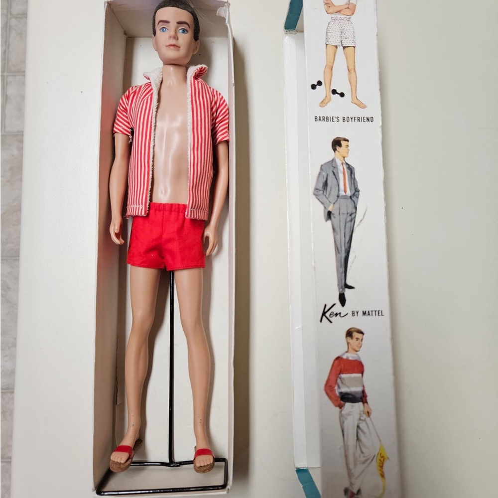 Original 1961 Vintage Ken Doll by Mattel Stock 750